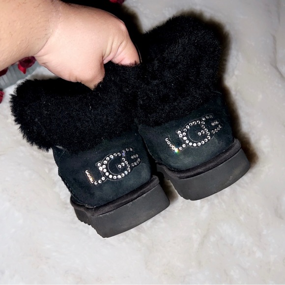 UGG Classic Bling Mini Boot in Black - Picture 10 of 11
